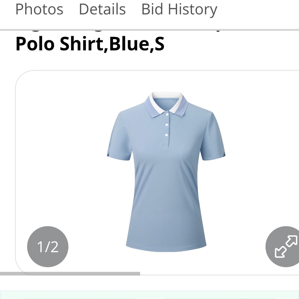 Women's Blue Polo Shirt
